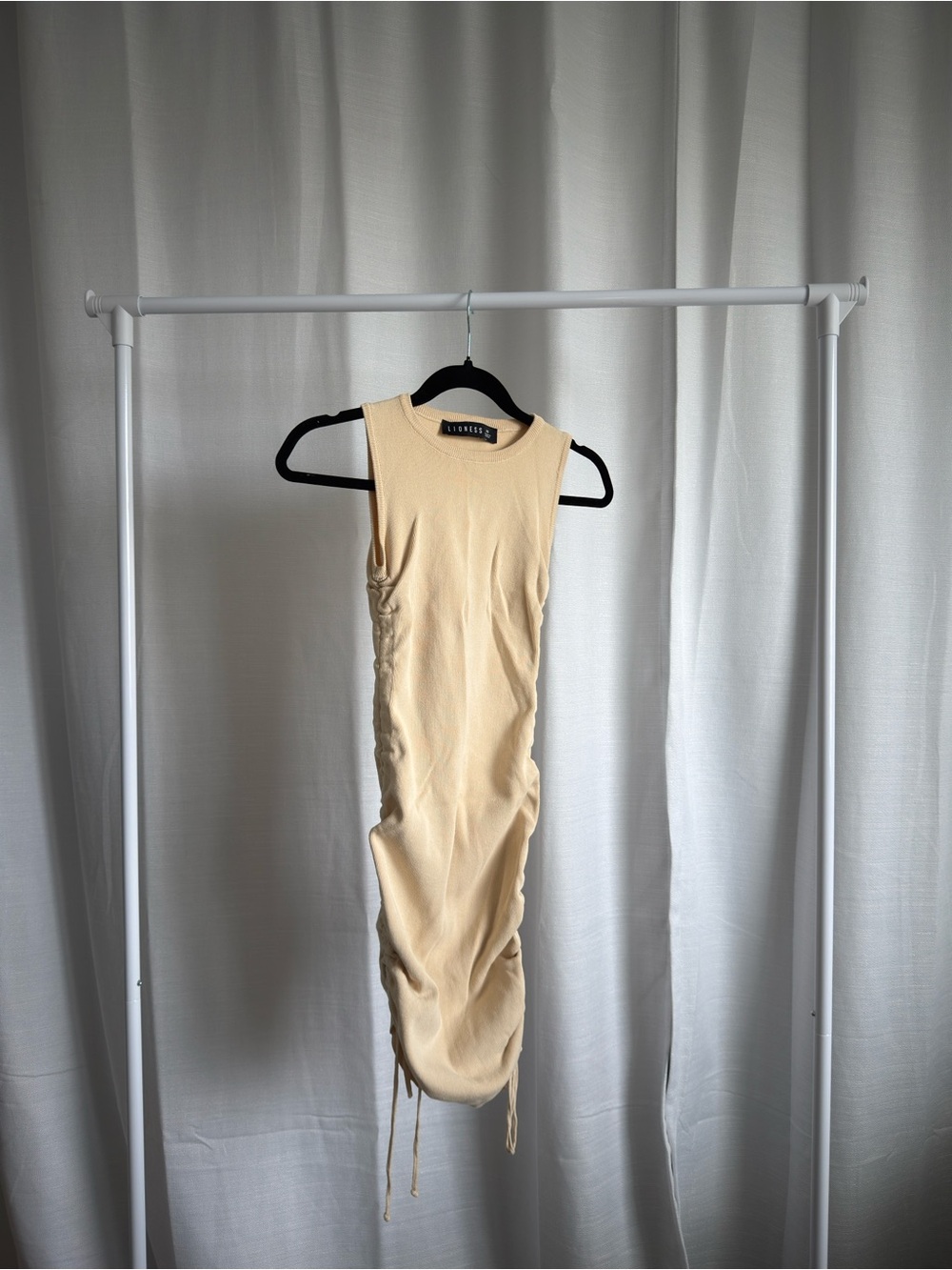 Ruched body con dress